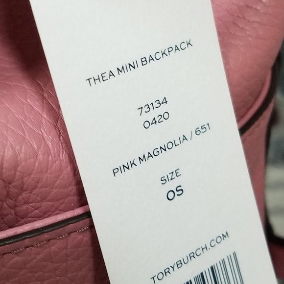 Tory Burch Pink Magnolia Thea Mini Backpack - Picture 7 of 11